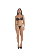 Load image into Gallery viewer, LEATHER CREST BRALETTE TOP - SIREN THE BRAND
