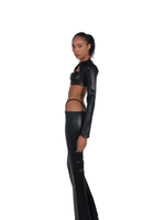 Load image into Gallery viewer, LOW RISE LEATHER CREST PANTS - SIREN THE BRAND
