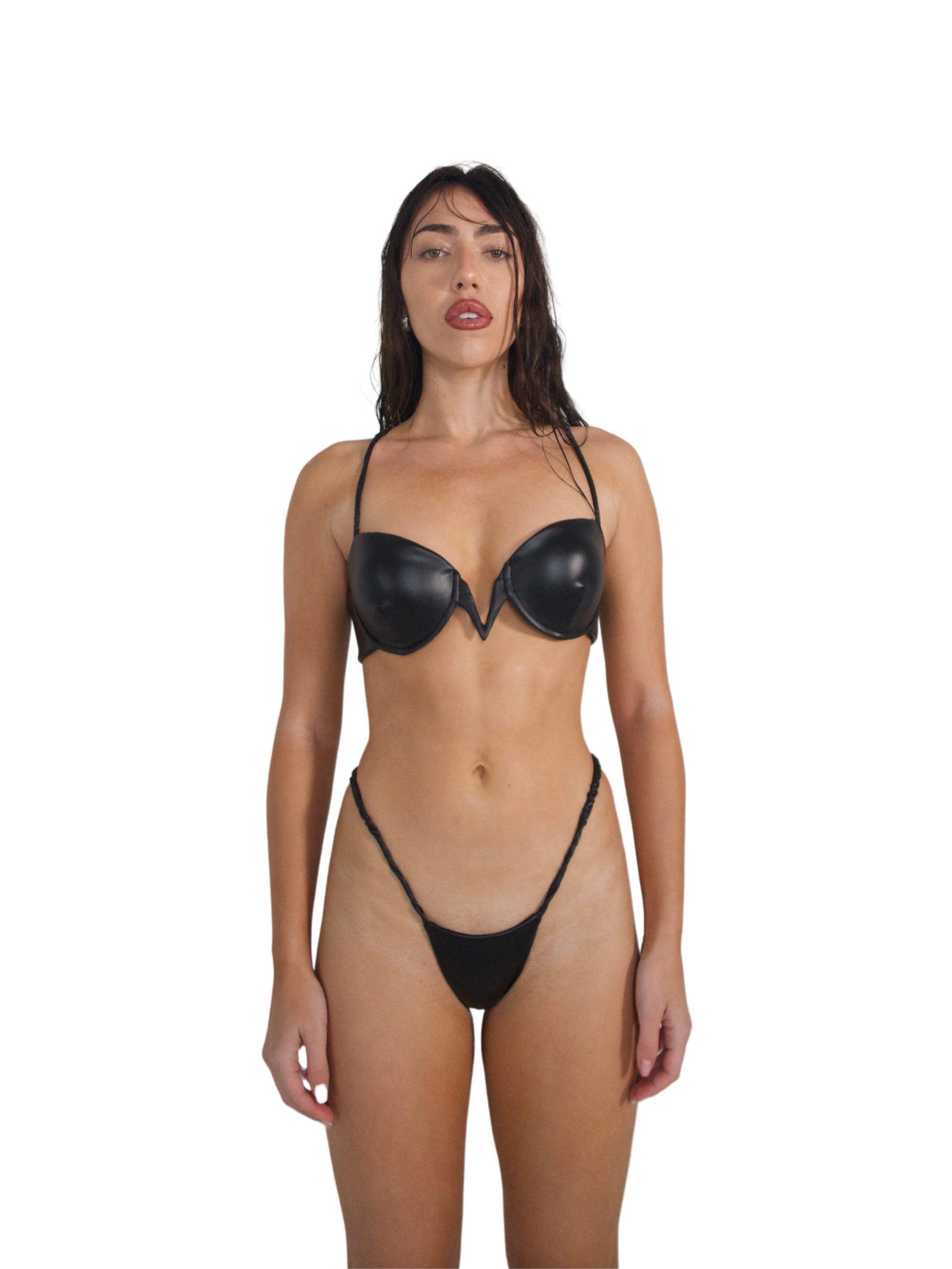 LEATHER CREST THONG - SIREN THE BRAND