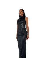 Load image into Gallery viewer, ASYMMETRIC TURTLENECK LACE UP DRESS - SIREN THE BRAND
