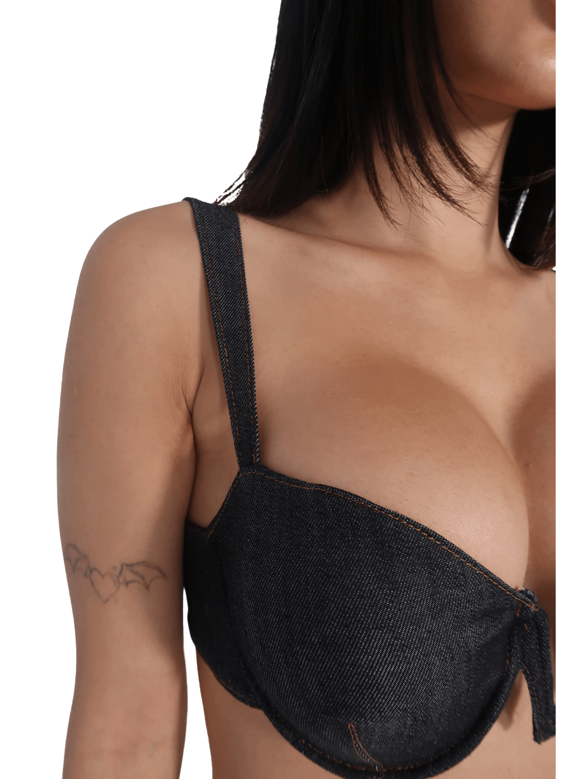 DENIM CREST BRALETTE TOP - SIREN THE BRAND